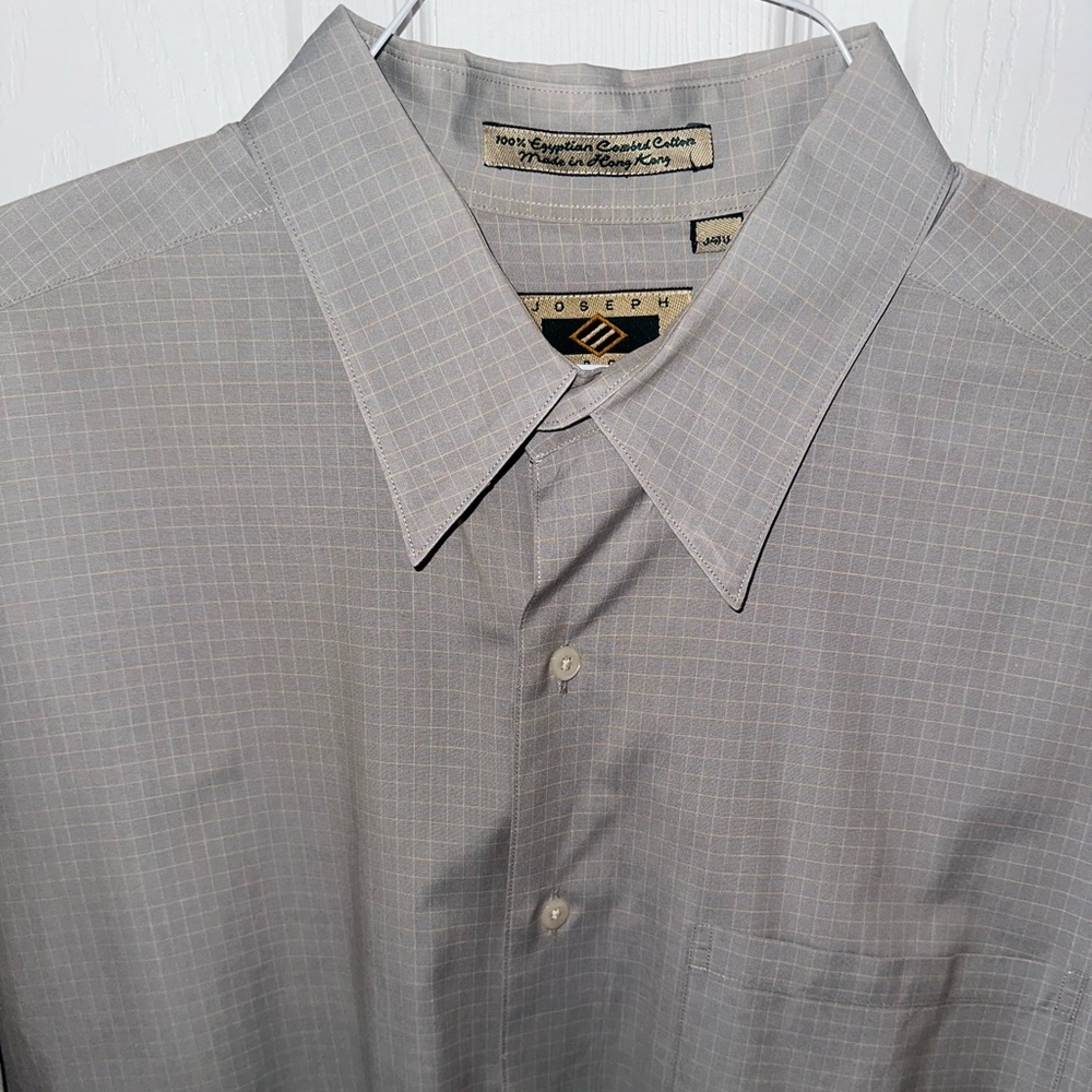 Joseph Abboud Light Gray Casual Shirt